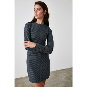 Trendyol Black Accessory Detailed Knitted Dress