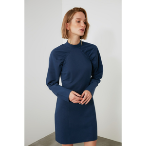 Trendyol Navy Sleeve Detailed Dress