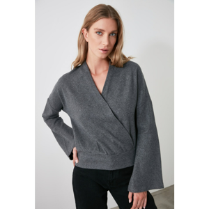 Trendyol Anthracite Cruise Knitted Blouse