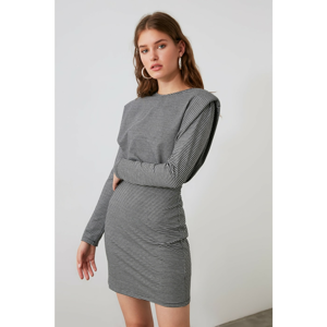 Trendyol Grey Wattle Knitted Dress