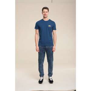 Big Star Man's Shortsleeve T-shirt 154421 Navy Blue-456
