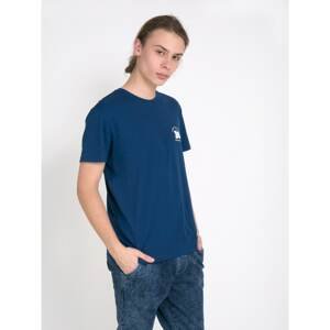 Big Star Man's Shortsleeve T-shirt 154423 Navy Blue-456