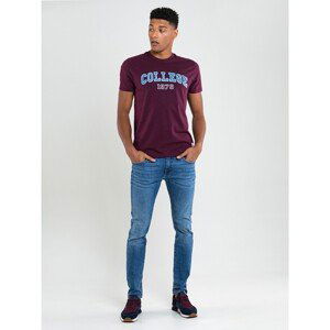 Big Star Man's Shortsleeve T-shirt 154594 Burgundy-604