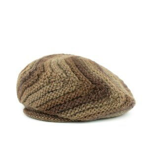 Art Of Polo Woman's Beret Cz13922 Light Brown/Brown