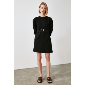 Trendyol Knitted Dress with Black Belt