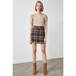 Trendyol Multicolored Plaid Skirt