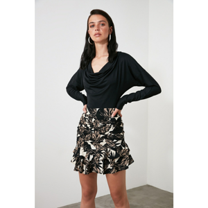 Trendyol Brown Flywheel Skirt