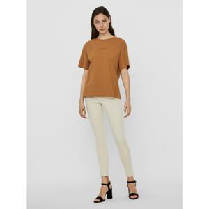 Brown T-shirt AWARE by VERO MODA Magic