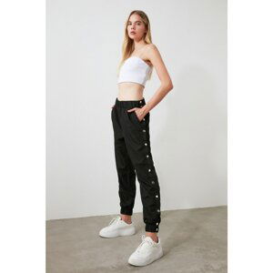 Trendyol Plum Parachute Fabric Side Snap Loose Jogger Sports Sweatpants