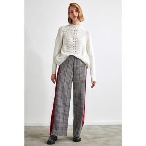 Trendyol Multicolored Plaid Knitted Trousers