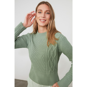 Trendyol Mint Knitted Knitwear Sweater