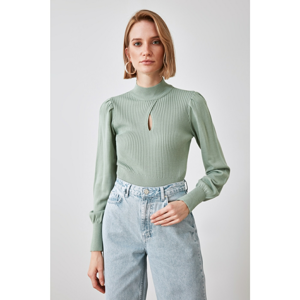 Trendyol Sweater - Green - Regular