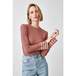 Trendyol Rose Dry Sleeve Detailed Knitwear Sweater
