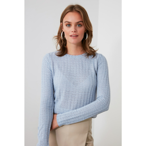 Trendyol Blue Knitted Knitwear Sweater