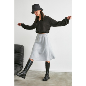 Trendyol Grey Knitted Skirt