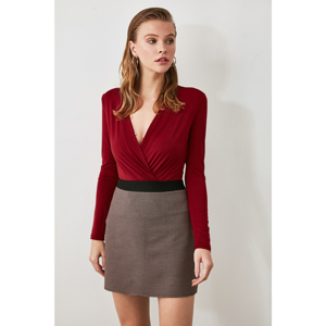 Trendyol Bordeaux Basic Skirt