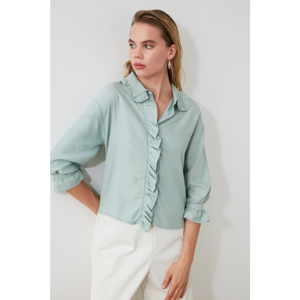 Trendyol Mint Ruffly Blouse