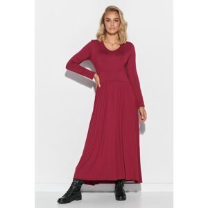 Makadamia Woman's Dress M571 Burgundy