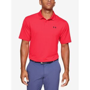 Performance Under Armour Red Men's Polo Polo Shirt