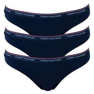 Tommy Hilfiger modrý 3 pack táng 3P Thong