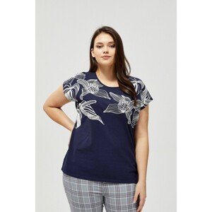 Moodo blue t-shirt with print