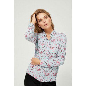 Moodo light blue shirt with pattern