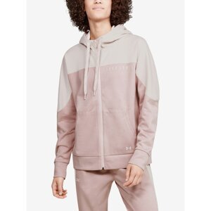 Hoodie Under Armour Recover Knit FZ Hoodie-PNK