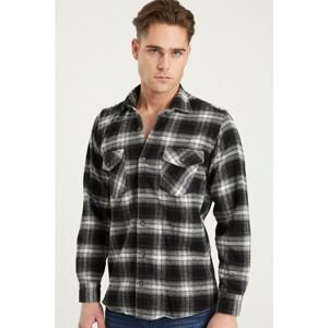 G697 DEWBERRY MEN'S SHIRT-BLACK