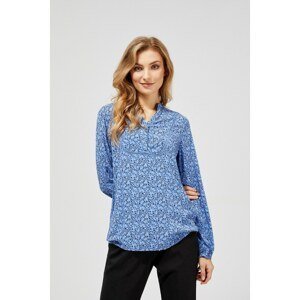 Moodo blue shirt with a small pattern