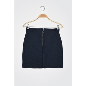 Trendyol Navy Zip Skirt