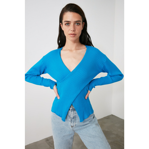 Trendyol Blue Cruise Collar Knitwear Sweater