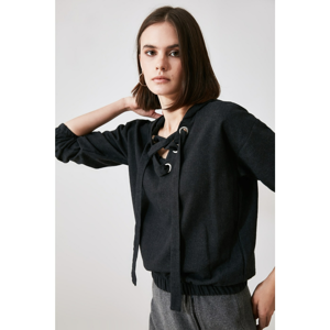 Trendyol Anthracite Collar Detailed Blouse
