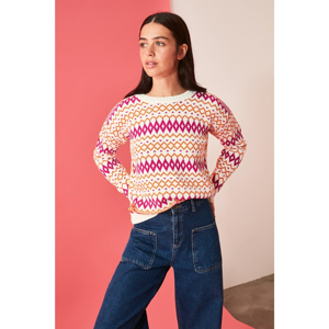 Trendyol Multicolored Jacquard Knitwear Sweater