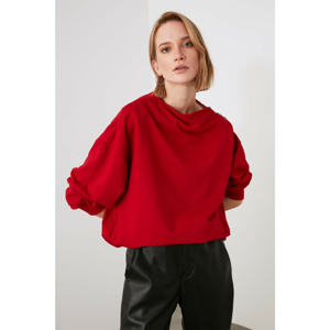 Trendyol Red Knitted Sweatshirt