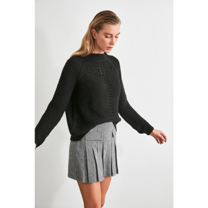 Trendyol Black Knitted Knitwear Sweater