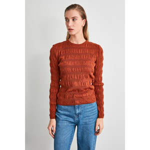 Trendyol Tile Mesh Detailed Knitwear Sweater