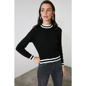 Trendyol Black Bicycle Collar Knitwear Sweater