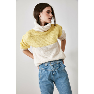 Trendyol Stone Fisherman Knitwear Sweater