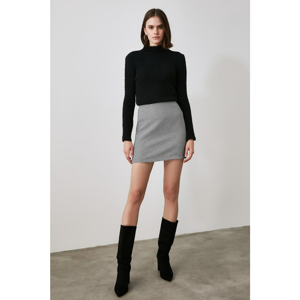 Trendyol Black Straight Cut Skirt