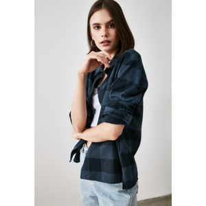 Trendyol Navy Plaid Shirt