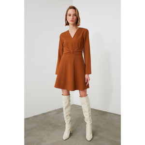 Trendyol Taba Belt Detailed Dress