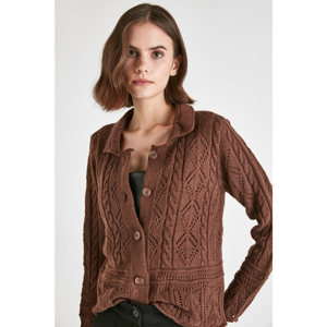 Trendyol Brown KnitTed Knitwear Cardigan