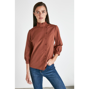 Trendyol Brown Basic Shirt