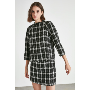 Trendyol Black Checkered Blouse