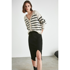 Trendyol Knitwear Skirt with Black Slits