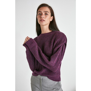 Trendyol Lila Shoulder Detailed Knitwear Sweater
