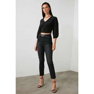 Trendyol Black High Waist Mom Jeans