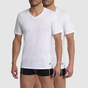 T-SHIRT CHAMPION V-NECK 2x - Champion Cotton T-shirt 2 - white