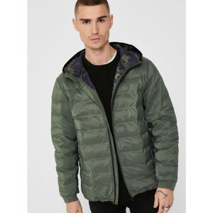 Khaki Winter Chiched Jacket ONLY & SONS