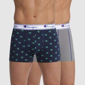 BOXER CHAMPION LEGACY 2x - Men's sports boxers 2 - grey - dark blue